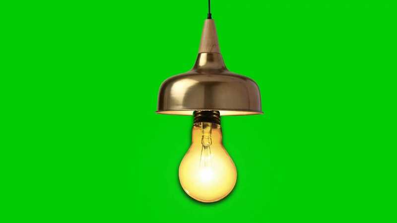 绿幕视频素材灯泡