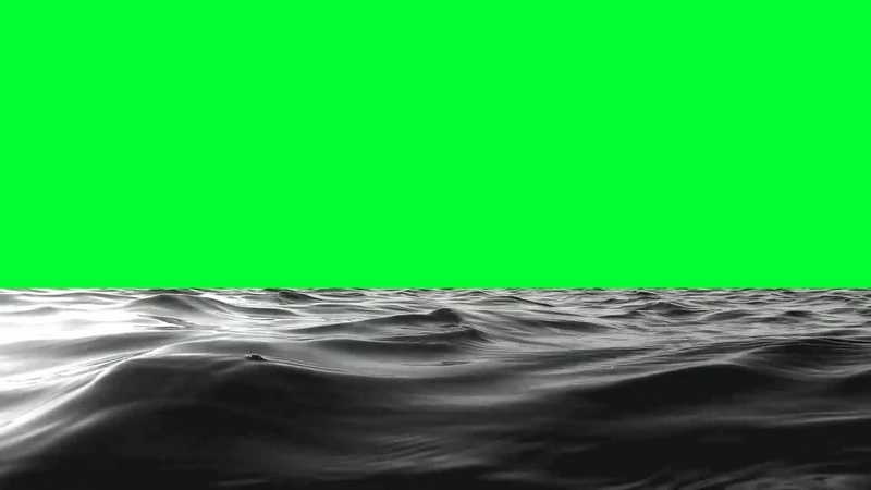 绿幕视频素材大海
