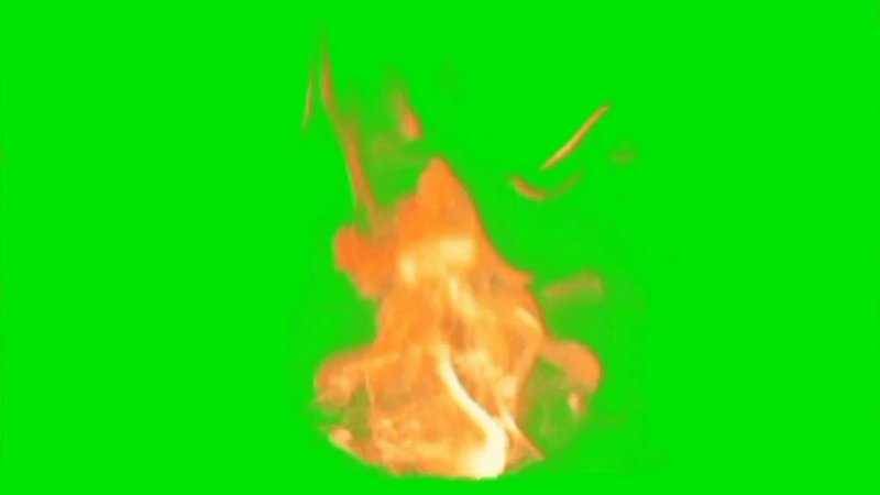 绿幕视频素材火焰